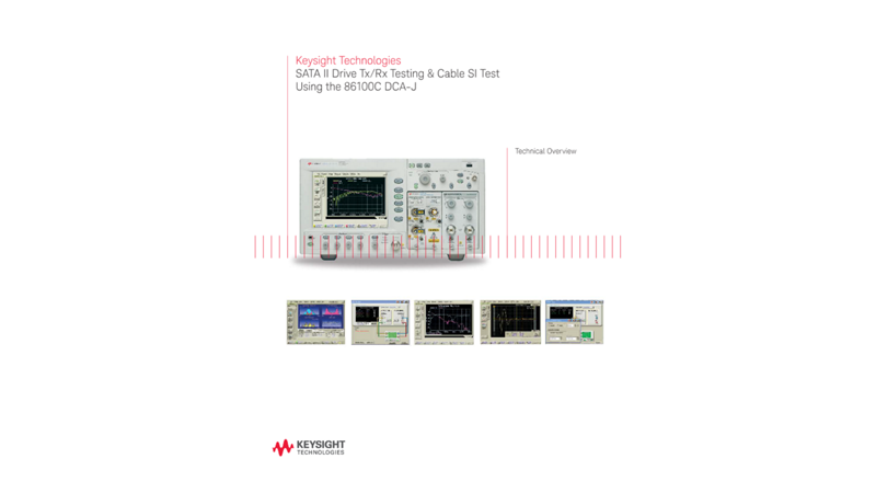 SATA II Drive and Cable SI Testing Using the 86100C DCA-J